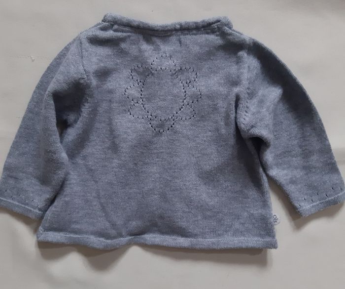 lot de 2 gilets mauve et gris - Obaïbi - 3 mois - photo numéro 9