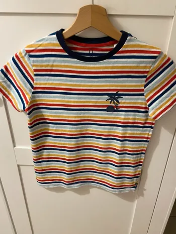 T-shirt rayé neuf Okaïdi 10 ans