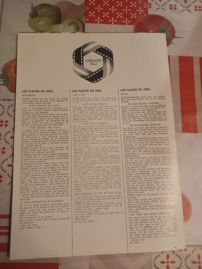 Affiche et synopsis du film : Les fleurs du miel - photo numéro 2