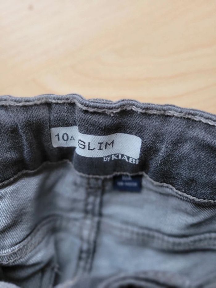 Pantalon garçon 10 ans style slim gris - photo numéro 3