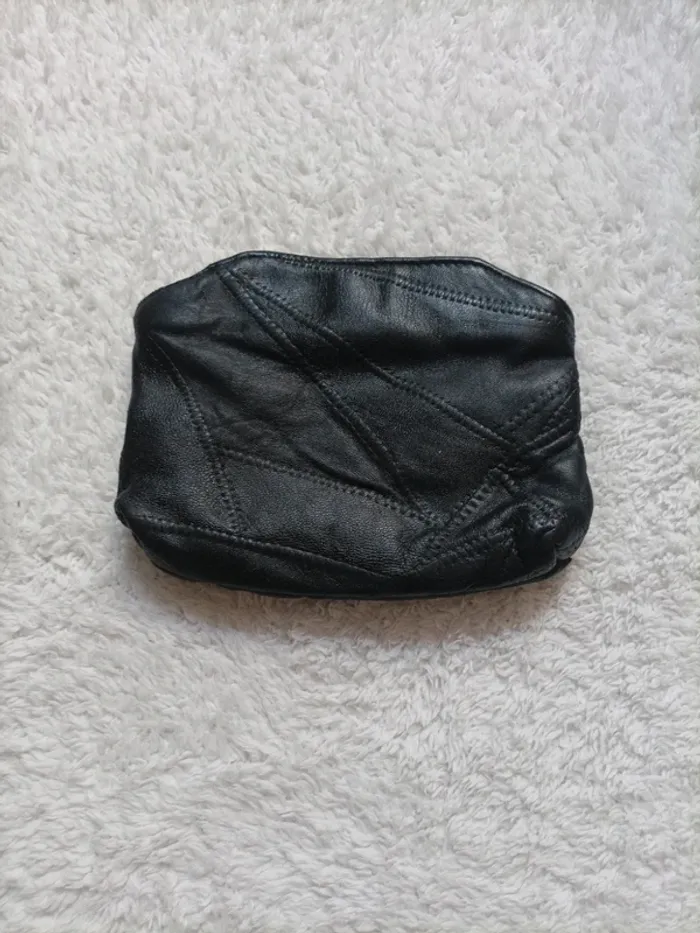 Pochette cuir noire - photo numéro 3