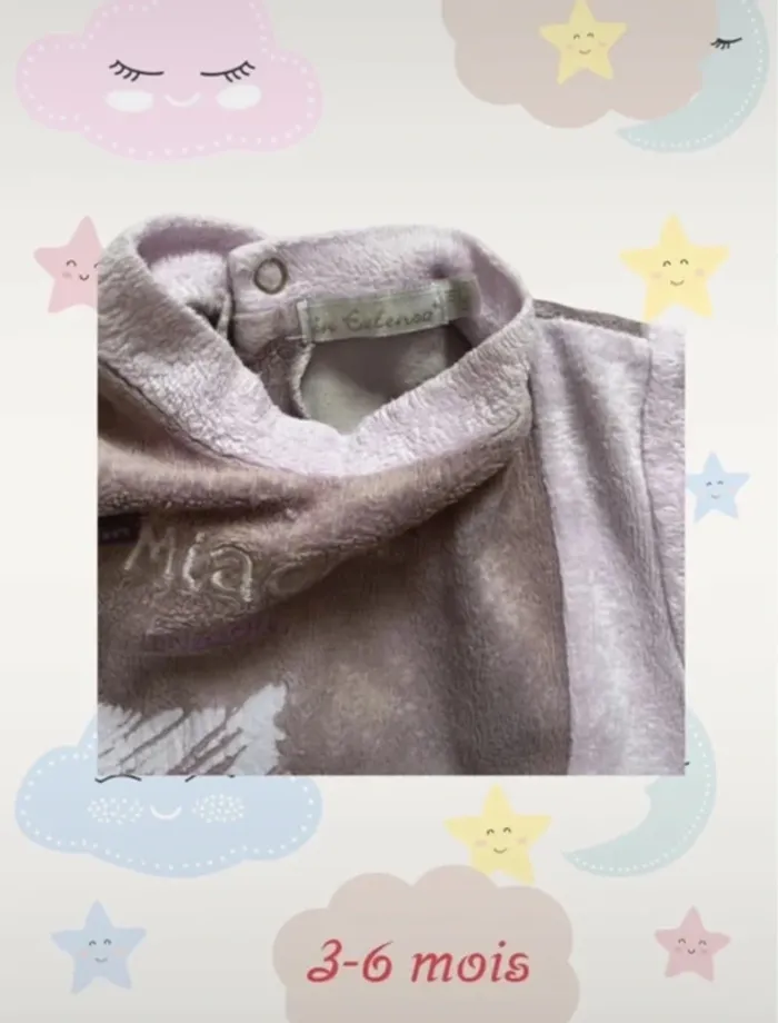 Pyjama en velours 3 mois - photo numéro 3