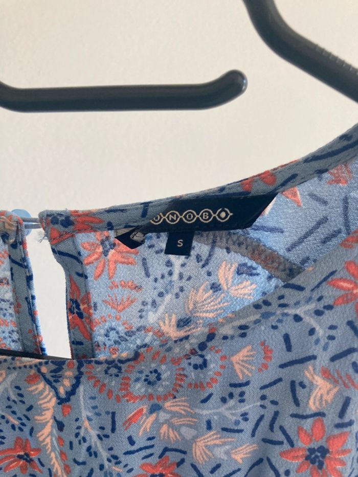 Robe été bleue fleurie - photo numéro 2
