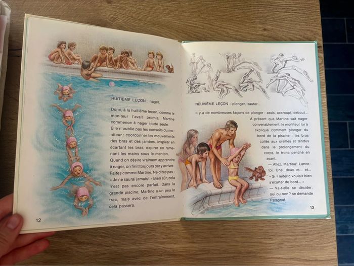 Livre Vintage Martine apprend à nager pour Enfants - photo numéro 6
