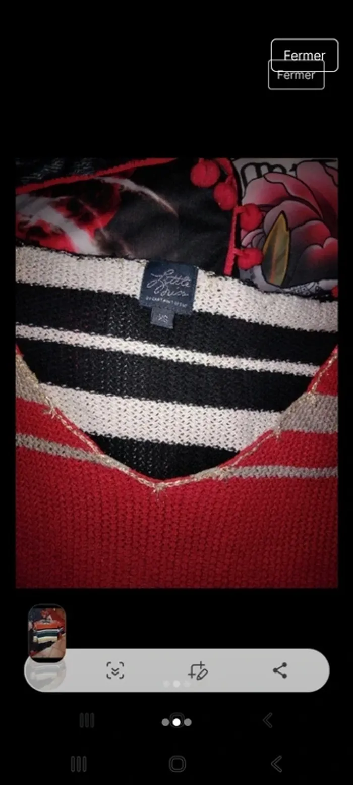 Pull à rayures multicolores - photo numéro 2
