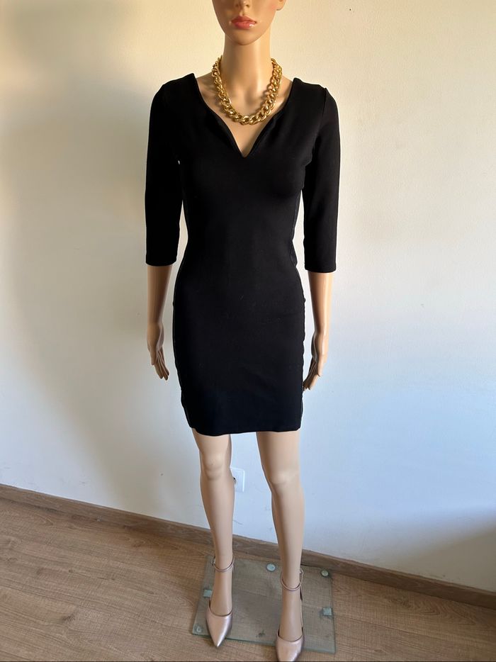 Robe noire à manches courtes Kaporal taille XS TBE - photo numéro 3