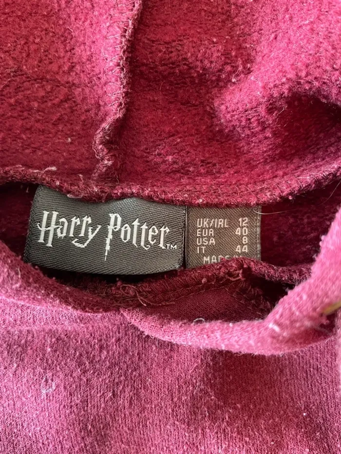 Sweat Harry Potter prune – Griffon d’Or – Taille 40 - photo numéro 2