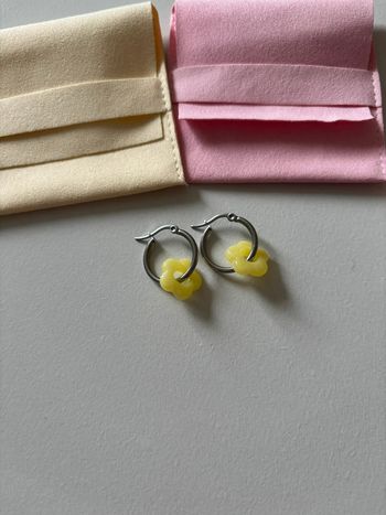 Créole pendentif fleur