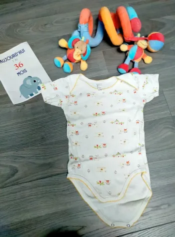 Body manches courtes garçon 3 ans Influx