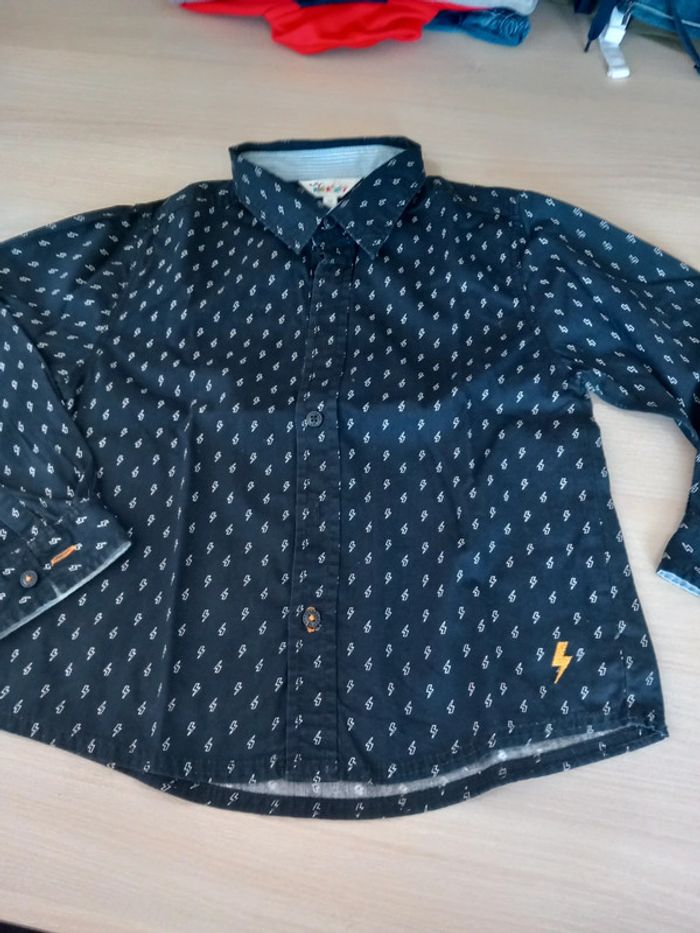 Chemise motif éclairs