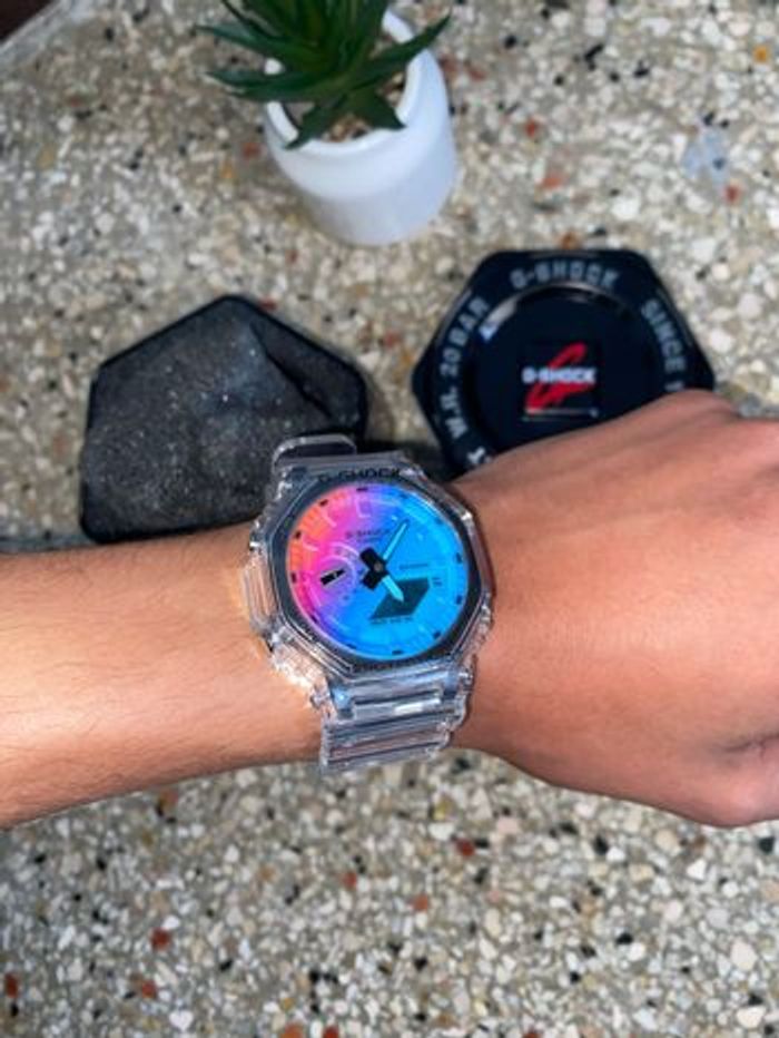 g-shock transparente arc-en-ciel - photo numéro 2