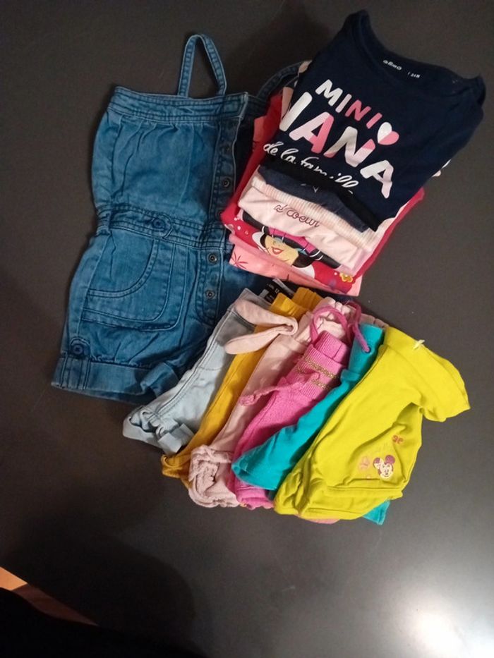 Lot vêtements fille été 18 mois