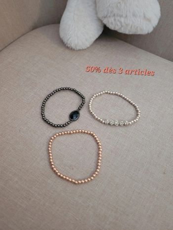 Lot de 3 bracelets