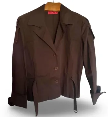 🤩 Etat NEUF Sublime blouson veste marron en coton Chacok taille 40 🤩