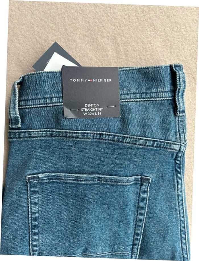 Jeans bleu foncé Tommy Hilfiger homme W30L34 denton straight neuf avec étiquette - photo numéro 6