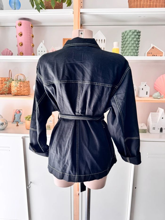 Veste en jeans noire - photo numéro 2