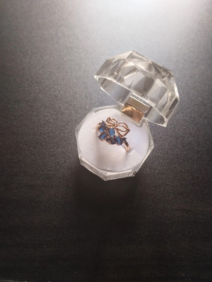 Bague vintage fleur avec coffret - photo numéro 2