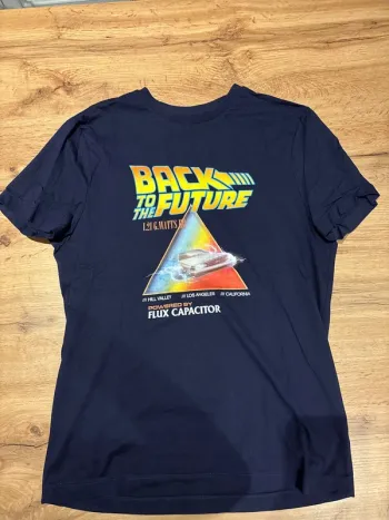 T-shirt retour vers le futur marine taille s