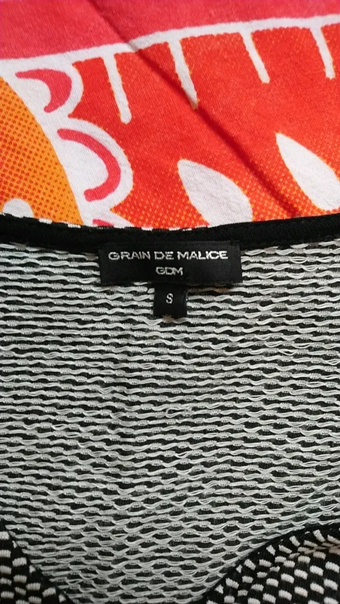 T shirt a motifs gris et noirs, grain de malice - photo numéro 4