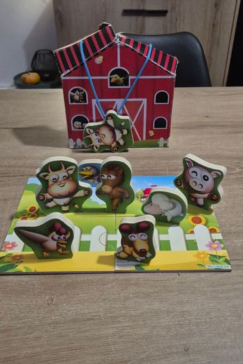 Jeu de la ferme en bois