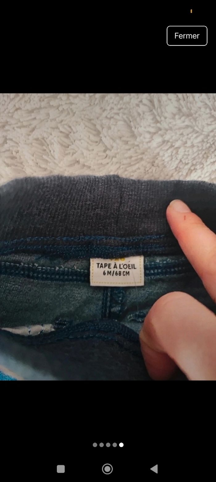 Ensemble tape à l'oeil taille 6 mois - photo numéro 5