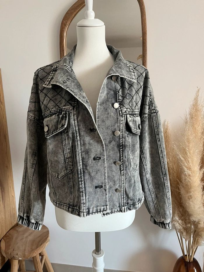 Veste en jean grise Ciminy - photo numéro 4