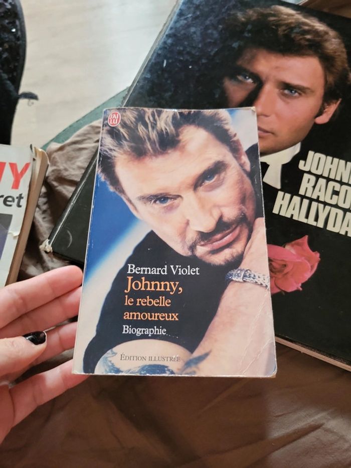 Lot 3 livres johnny hallyday - photo numéro 5