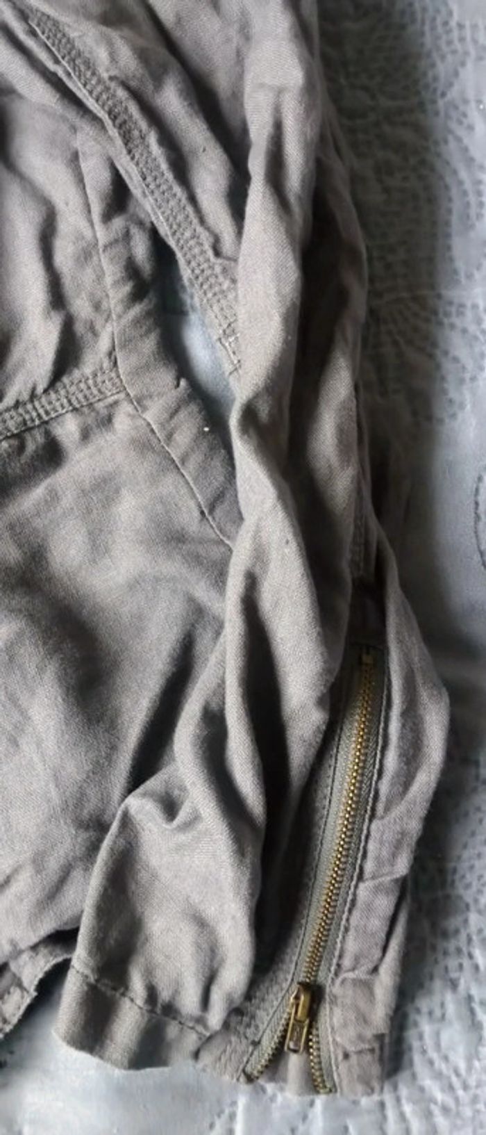 Veste en lin style perfecto gris femme 44 la redoute - photo numéro 9