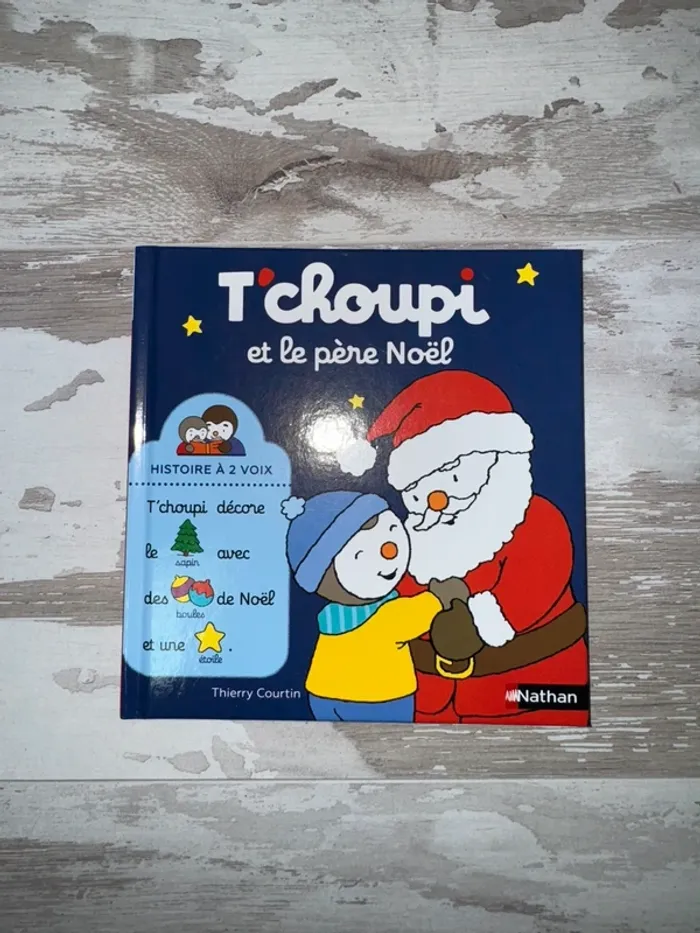Livre t'choupi et le Père Noël