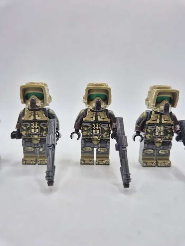 Figurines type lego 4 scout troopers stormtroopers star wars - photo numéro 2