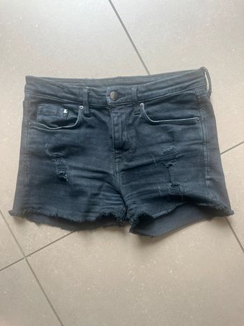 Short en jean noir court H&M XS