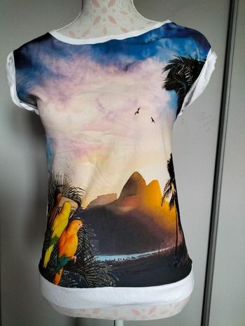 Tee-shirt femme imprimé Morgan Taille S