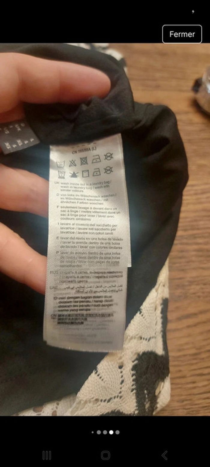 Robe Esprit Fr XL noir et blanc en parfait état - photo numéro 9