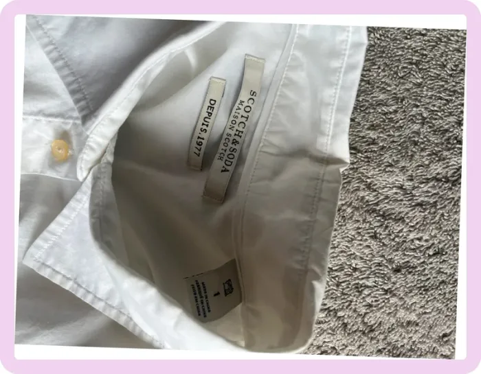 Chemise blanche Scotch & Soda – 100% coton – Manches longues - photo numéro 4