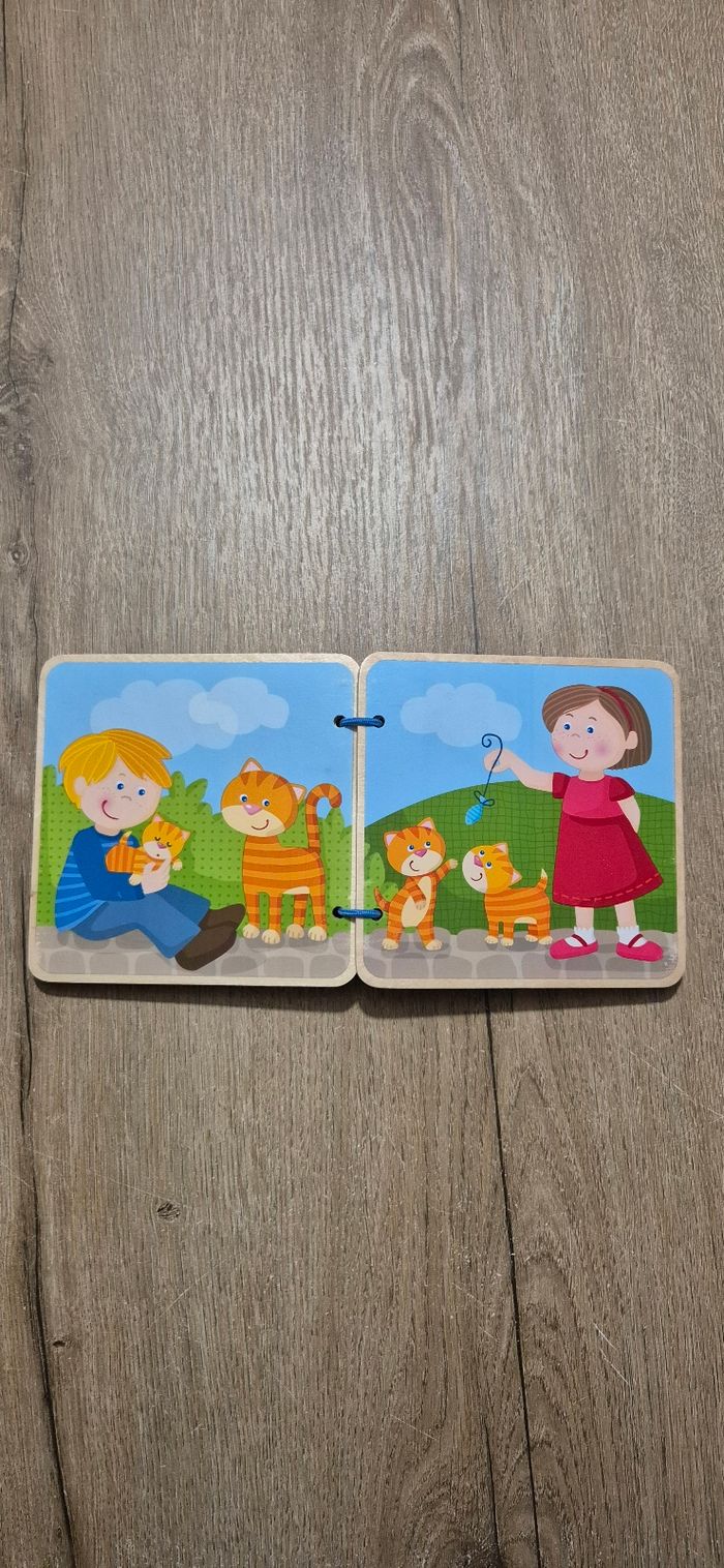 Livre imagier en bois : Les bébés animaux - photo numéro 3