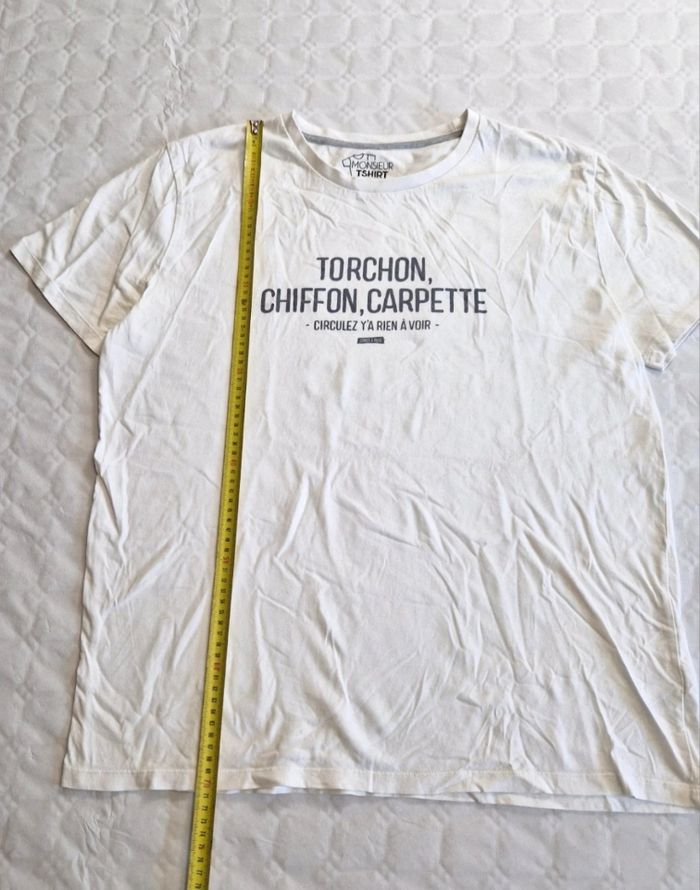 Monsieur tshirt T-shirt Blanc Droit Homme XXL Humour - photo numéro 4