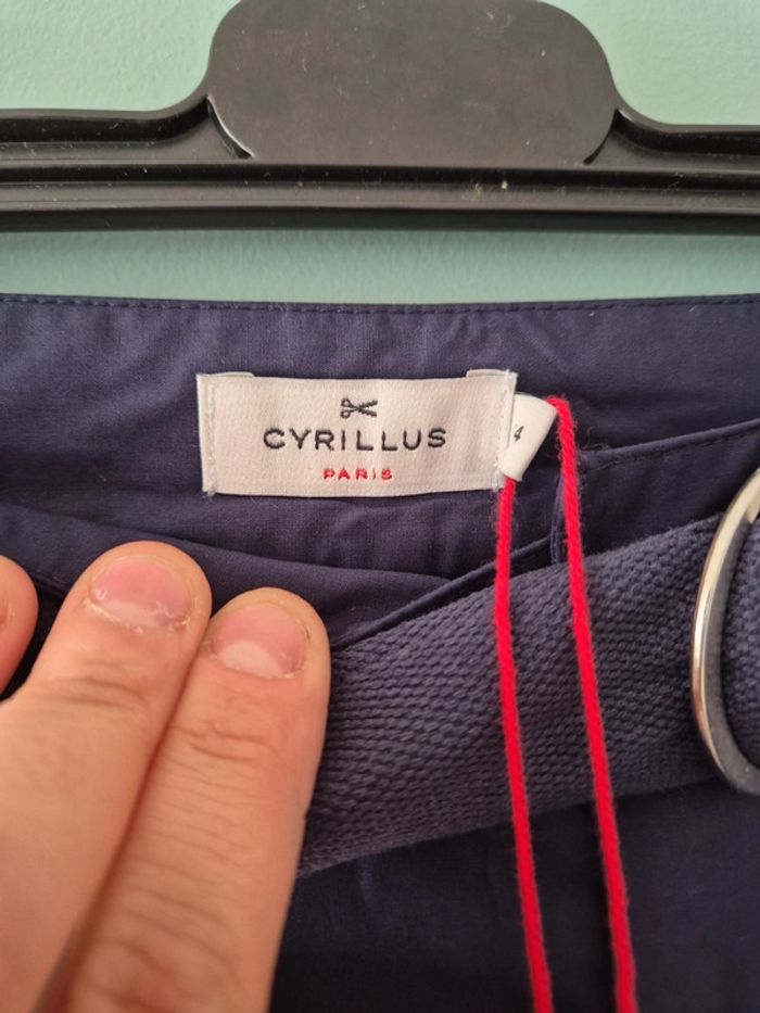 Jupe trapeze bleu marine, cyrillus, neuve taille 34 - photo numéro 7