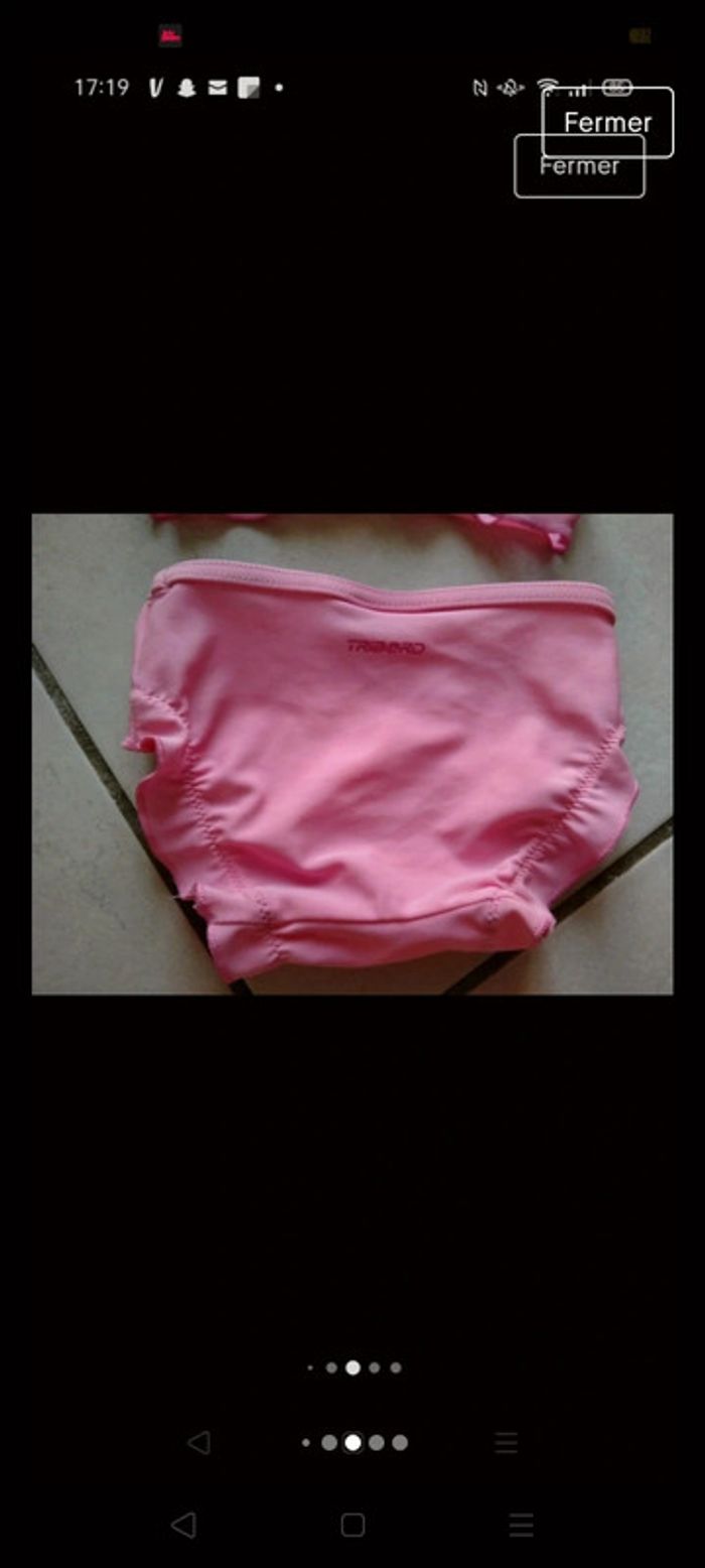 Ensemble Maillot de bain 2 pièces rose. Fille . Tribord
Taille 6 mois - photo numéro 11