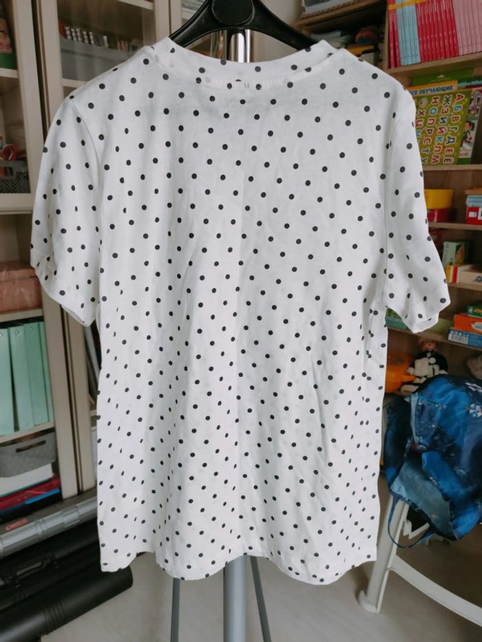 T-shirt manches courtes imprimé à pois - photo numéro 2