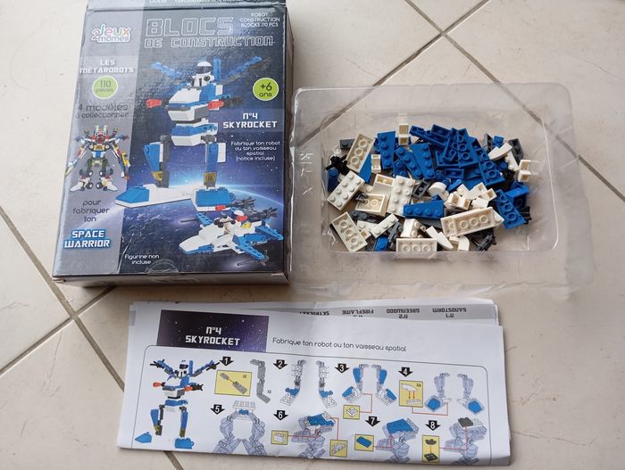 Lot de 4 boîtes de blocs de construction métarobots - photo numéro 3