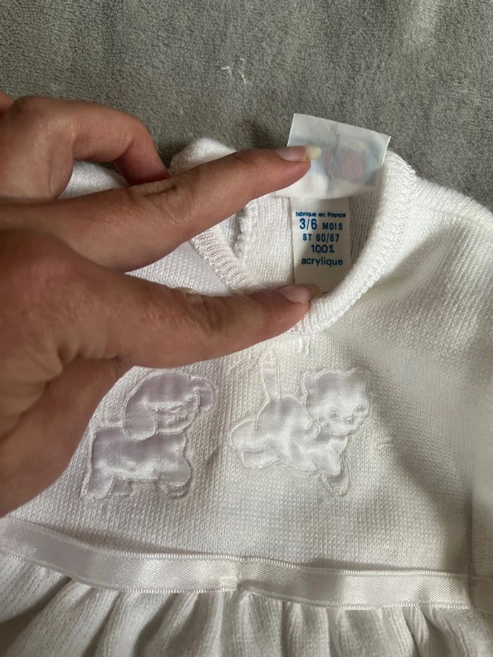 Robe vintage blanche Prisu - photo numéro 3