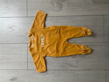 Grenouillère en velours - Taille naissance