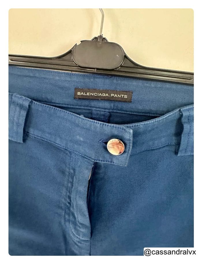 Jean bleu canard slim skinny - Balenciaga - photo numéro 2