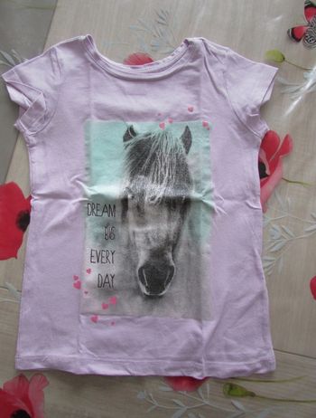 T-shirt Cheval violet 3 ans