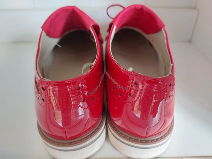 Chaussures mocassins My B rouge verni pointure 38,5 - photo numéro 7