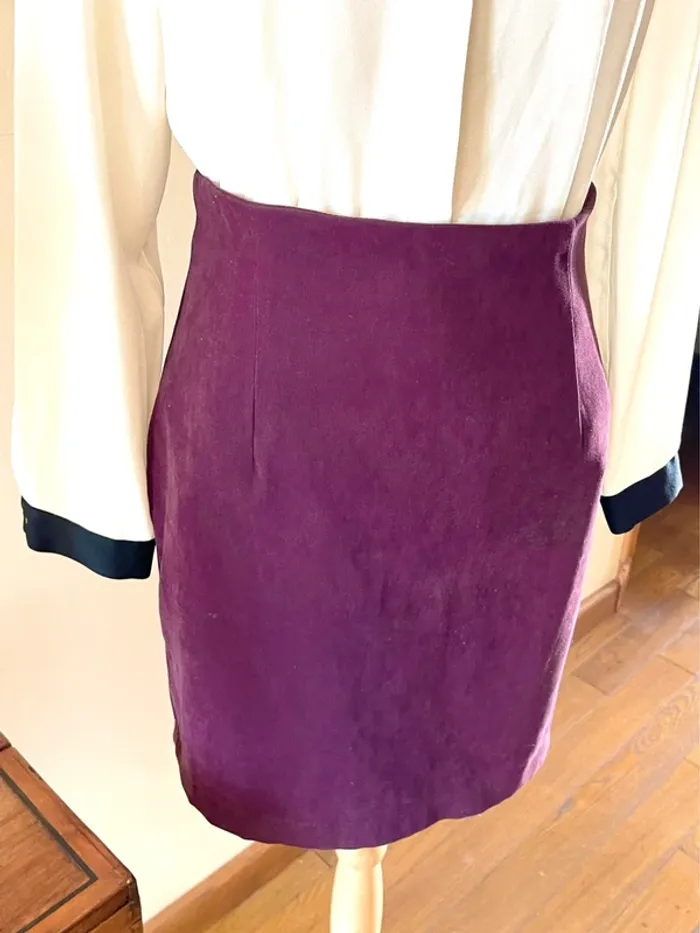 Sublime Jupe Vintage Kiabi - Bordeaux/Aubergine - Touché Pêche - photo numéro 3