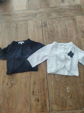 Lot de 2 vestes 1 mois