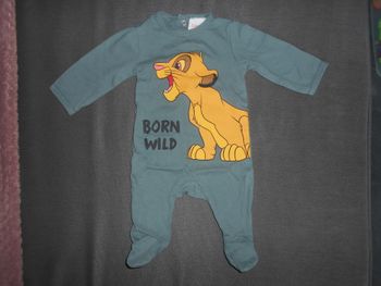 Pyjama Simba Le Roi Lion (Disney baby), taille: 1 mois