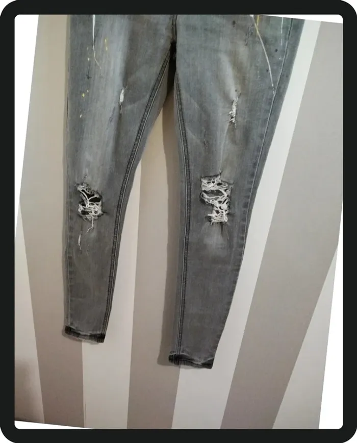 Pantalon en jean skinny - photo numéro 4