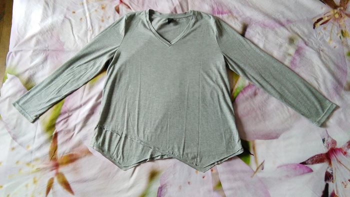 Top asymétrique gris clair neuf Shein - photo numéro 5